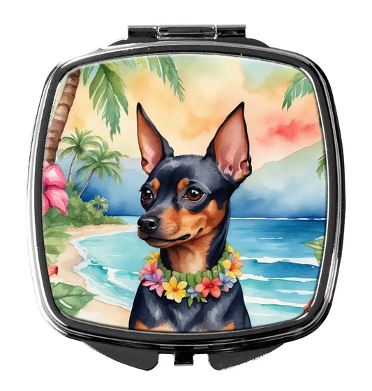 Miniature Pinscher Luau Compact Mirror