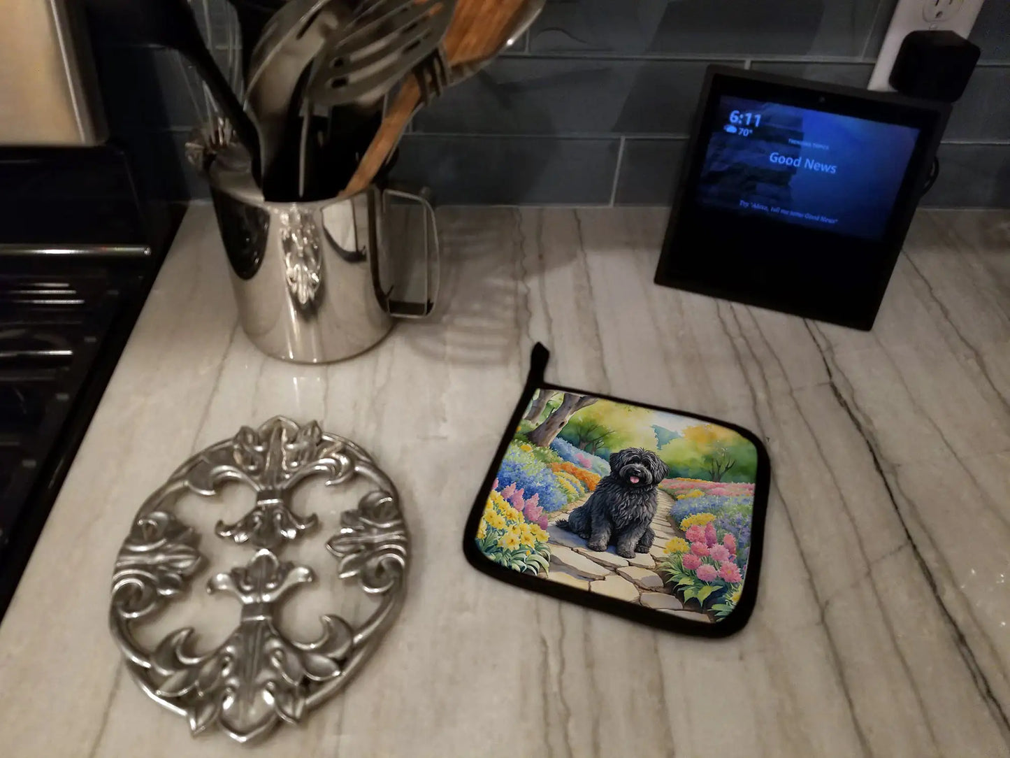 Puli Spring Path Pair of Pot Holders