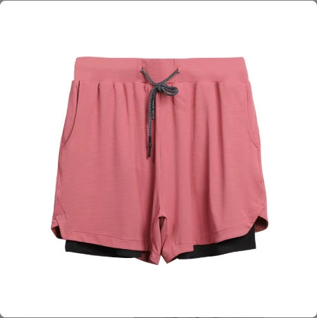 Gym Clothing Men Quick Dry 2 In 1 Men Polyester Spandex Breathable Liner Running Fitness Shorts