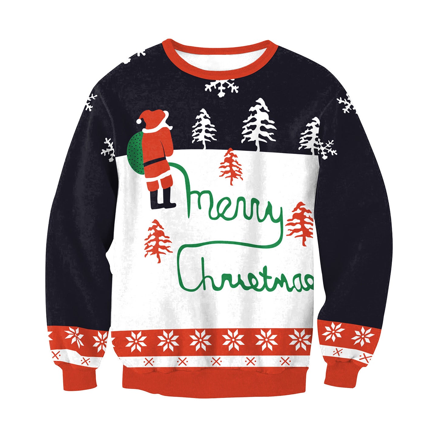 Autumn Winter Fashion Ugly Christmas Sweater Funny Pullover Womens. Mens