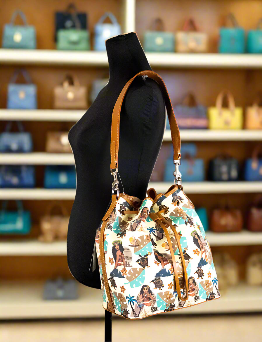 Dooney & Bourke Disney Medium Moana Bucket Crossbody Bag