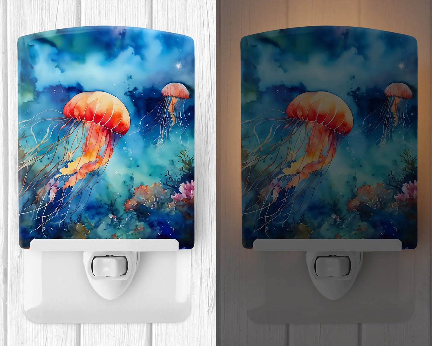 Jellyfish Ceramic Night Light