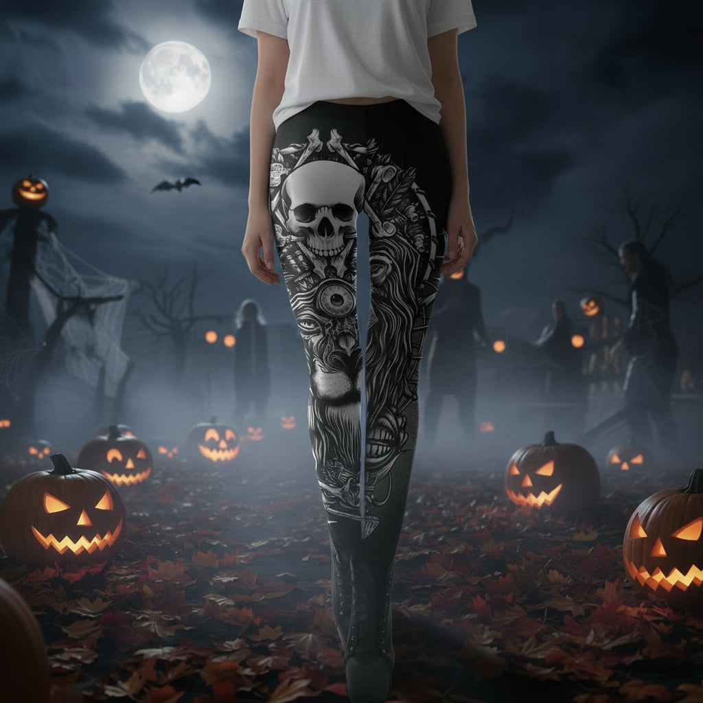Printed Halloween leggings