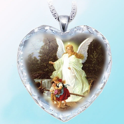 Crystal Of Our Lady Of Jesus, Heart Necklace Pendant