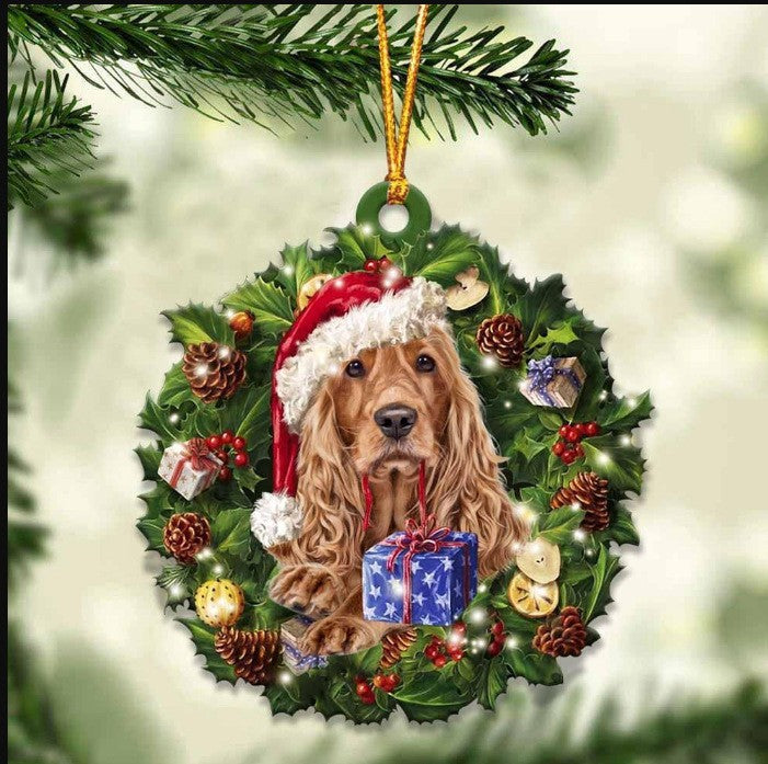 Christmas Acrylic Colorful Animal Car Pendant