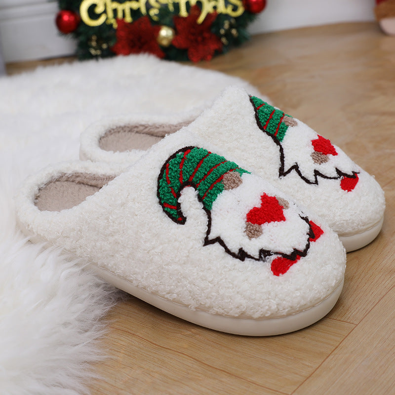 Cute Cartoon Home Couple Indoor Floor Bedroom Slipper Christmas Warm