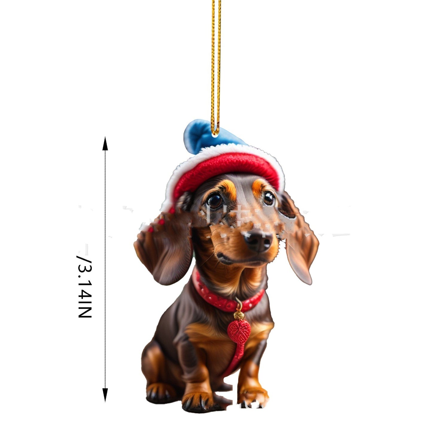Acrylic Flat Christmas Gift Decoration Pendant