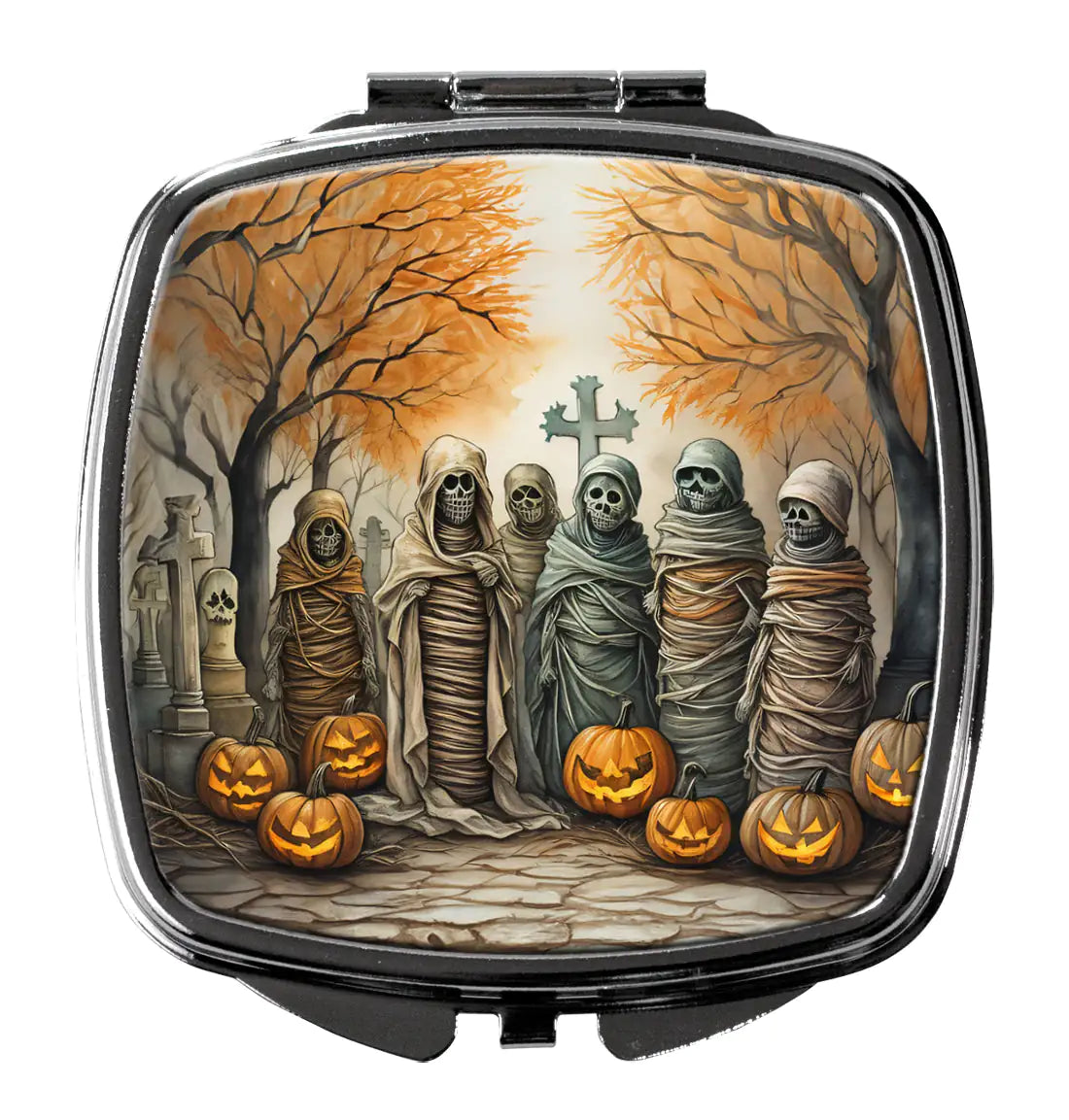 Mummies Spooky Halloween Compact Mirror