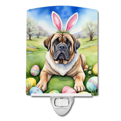 Mastiff Easter Egg Hunt Ceramic Night Light