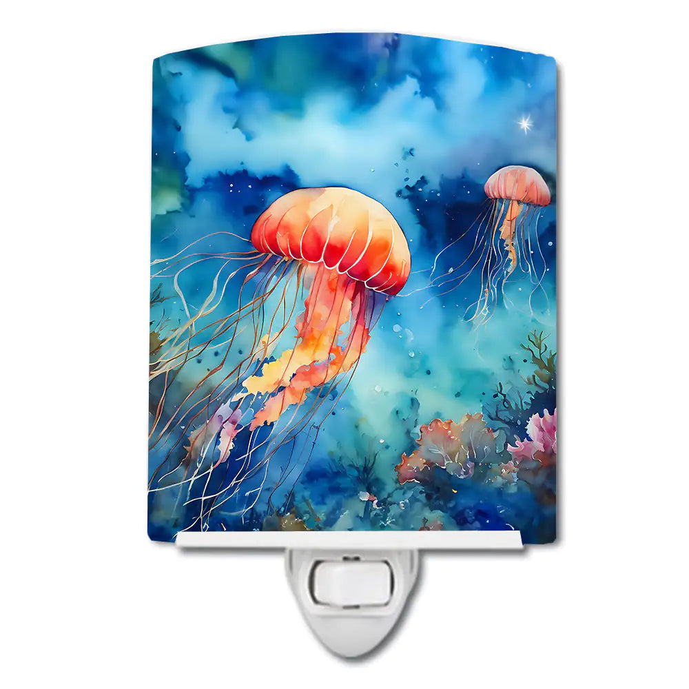 Jellyfish Ceramic Night Light