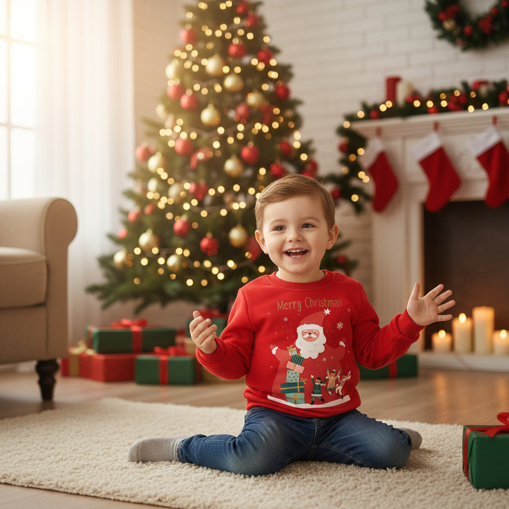 Christmas Casual Children Sweater Holiday Clothing