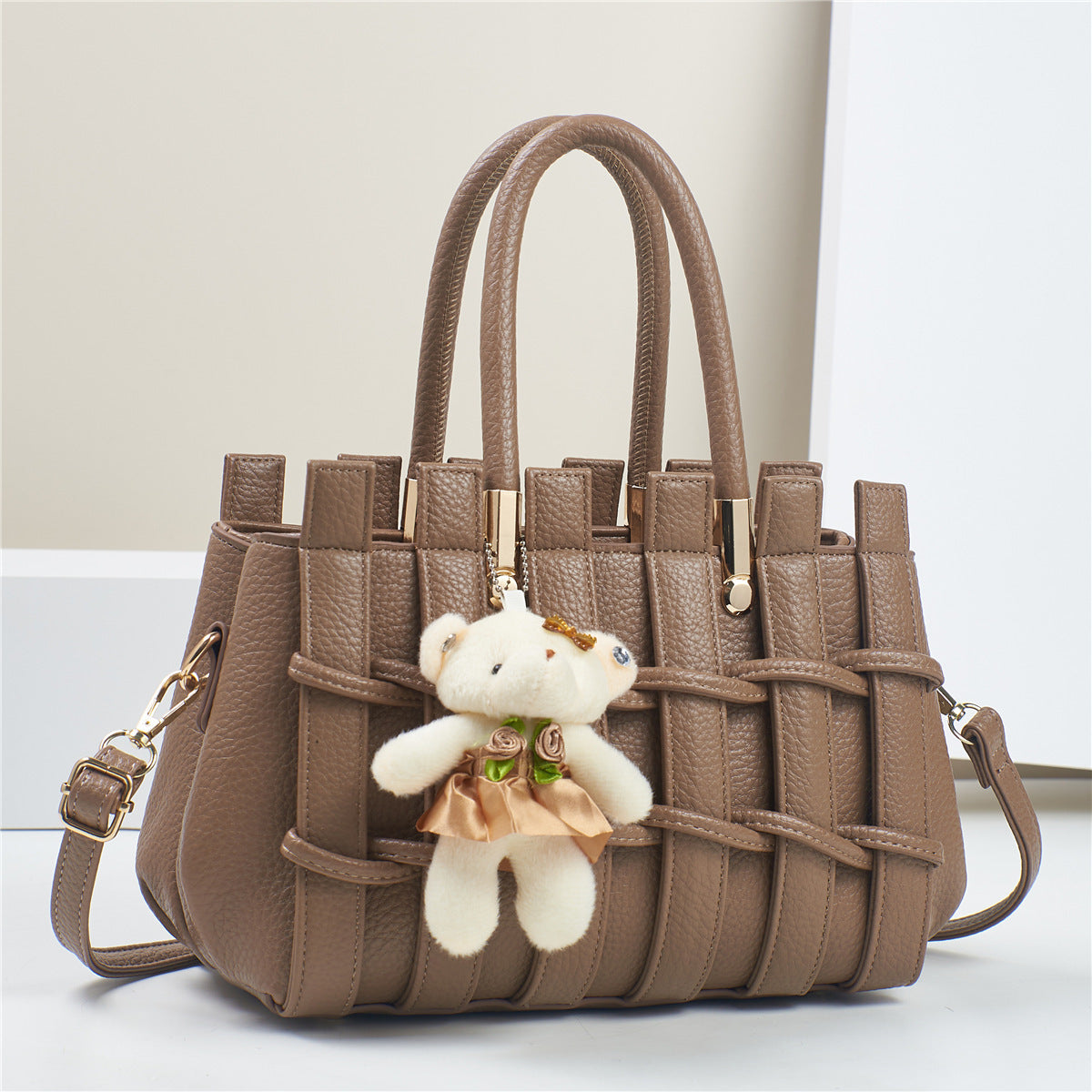 New Anti-scratch Women's Bag Fashion Hand-woven Handbag Shoulder Bag