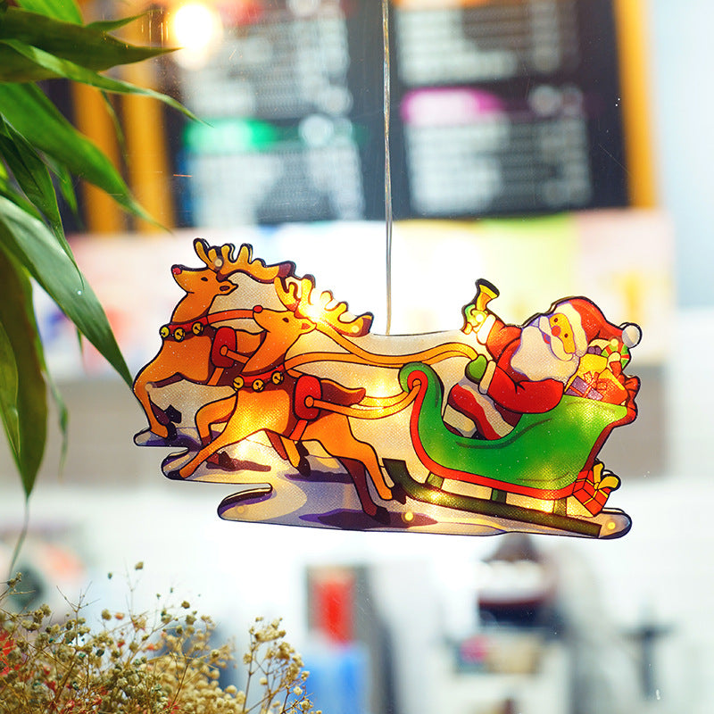 Christmas Decoration Lights Santa Snowman Elk