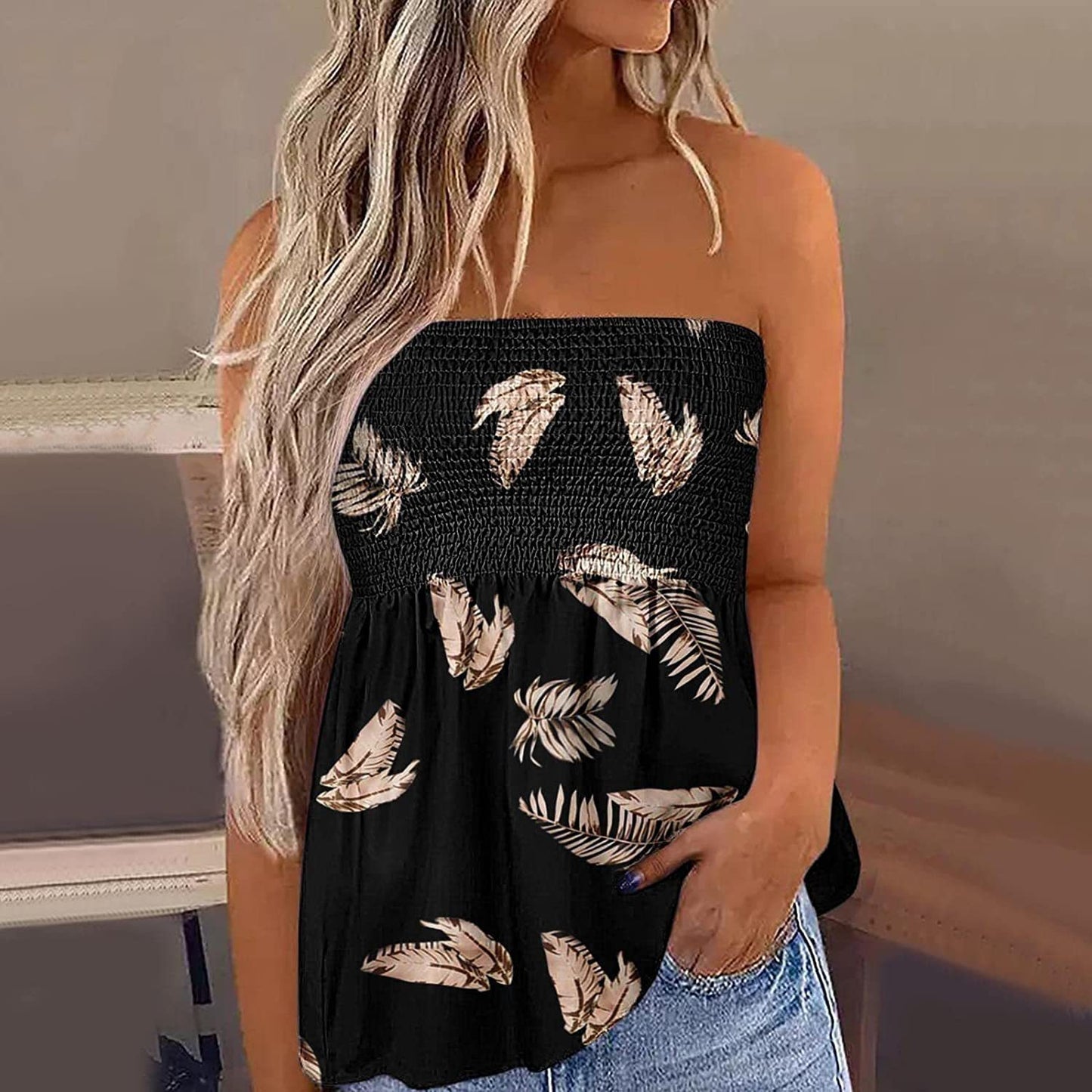 Fashion Off-the-shoulder Short Tube Top For Women