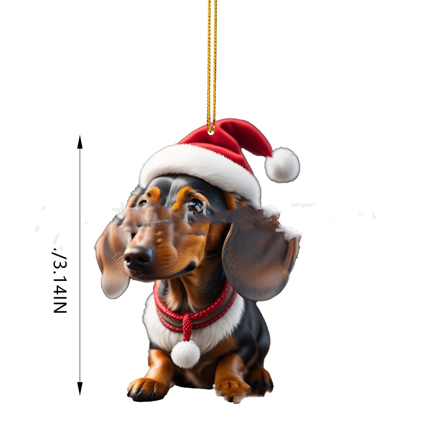 Acrylic Flat Christmas Gift Decoration Pendant