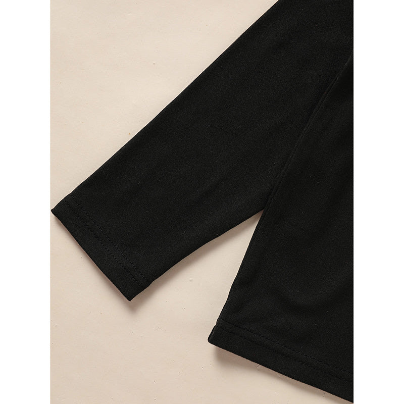 Kid's 'Grandma And Granddaughter' Letter & Heart Print Long Sleeve Top & Pants Set, 2 Sets Comfy Loungewear Outfit