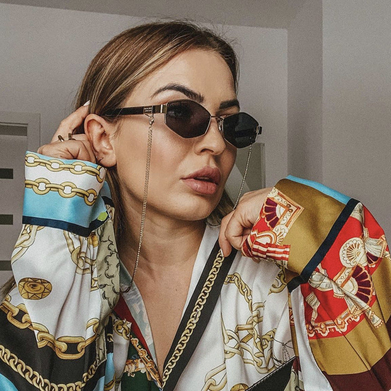 Women's Fashion Personality Chain  Sunglasses