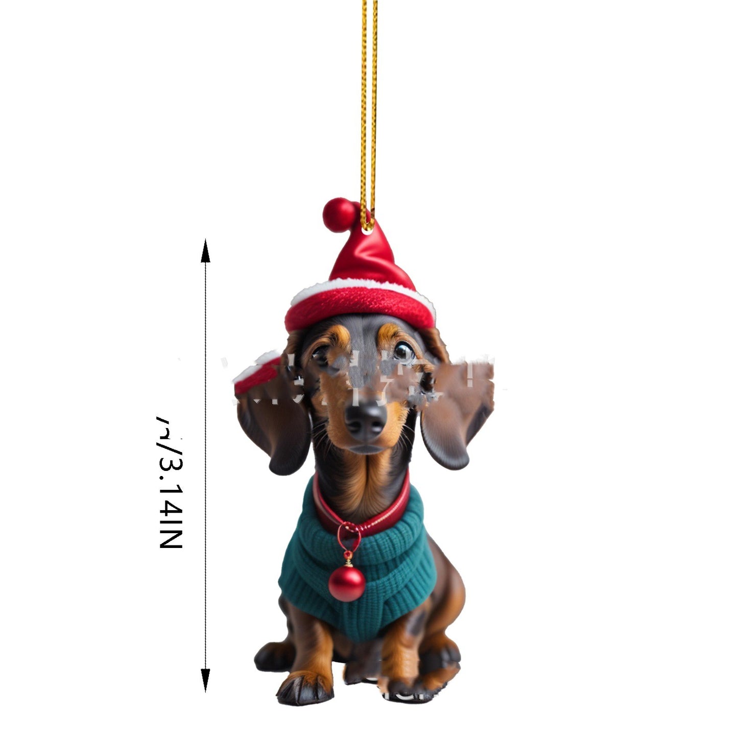 Acrylic Flat Christmas Gift Decoration Pendant
