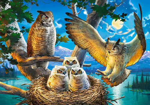 5D Owl Family Diamond Painting