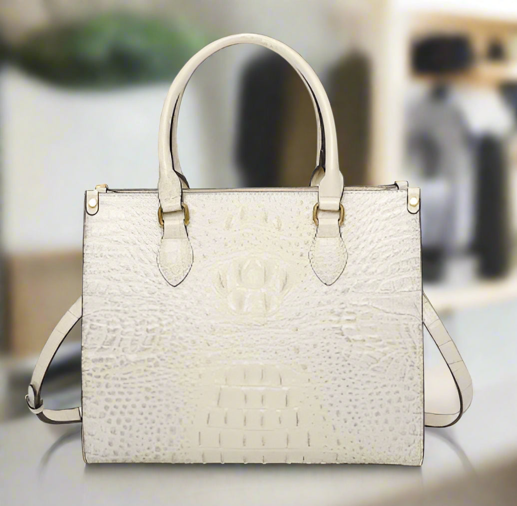 Crocodile Pattern Women's Fashion Handbag and Shoulder Bag