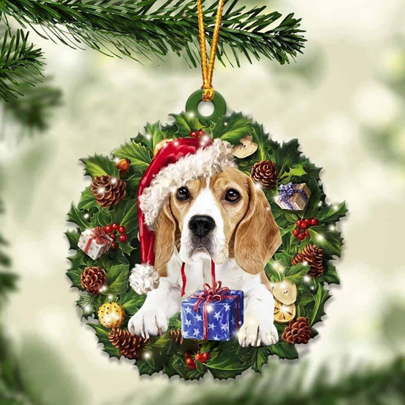 Christmas Acrylic Colorful Animal Car Pendant