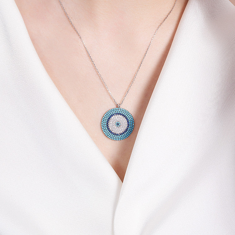 Turquoise Women's Sterling Silver Sweater Chain