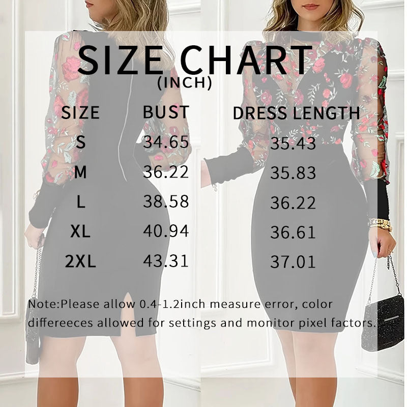 Women's Sexy Bodycon Midi Mock Neck Long Sleeve Sheer Night Club Party Dresses