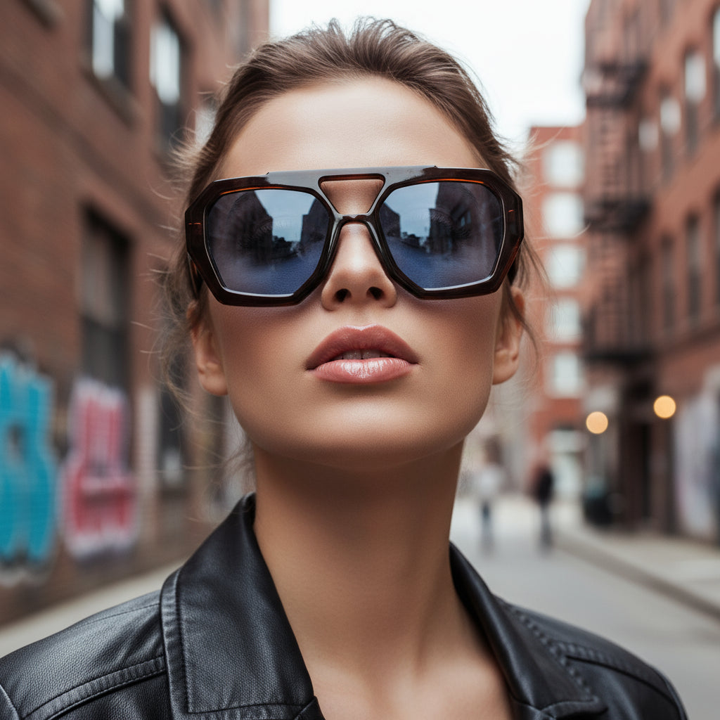 Ins Big Frame Leopard Sunglasses Summer Sunshade Beach Vacation Glasses