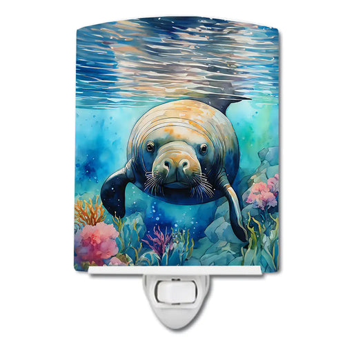 Manatee Ceramic Night Light
