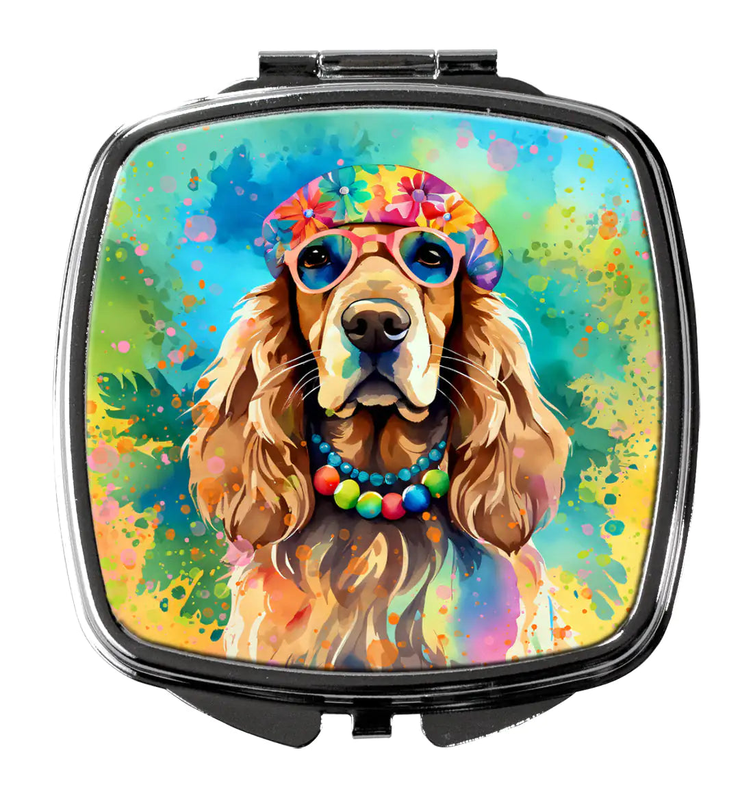 Cocker Spaniel Hippie Dawg Compact Mirror