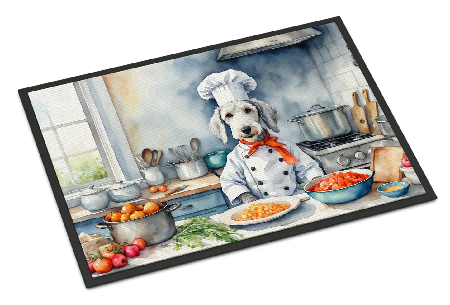 Bedlington Terrier The Chef Doormat