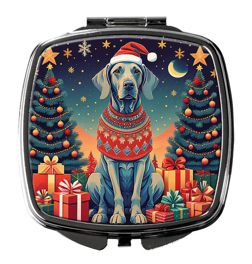 Weimaraner Christmas Compact Mirror
