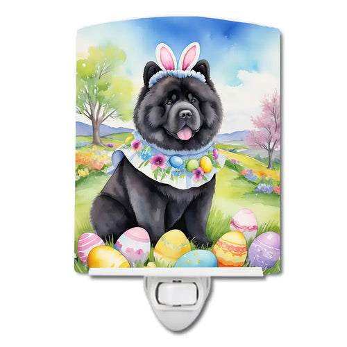 Chow Chow Easter Egg Hunt Ceramic Night Light