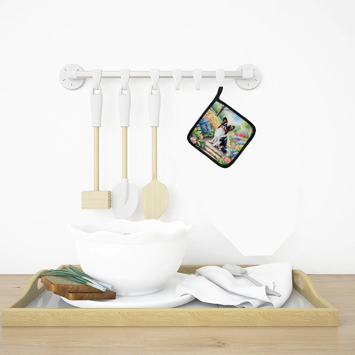 Papillon Spring Path Pair of Pot Holders