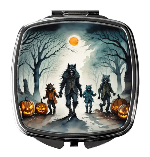 Werewolves Spooky Halloween Compact Mirror