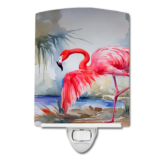 Flamingo Ceramic Night Light