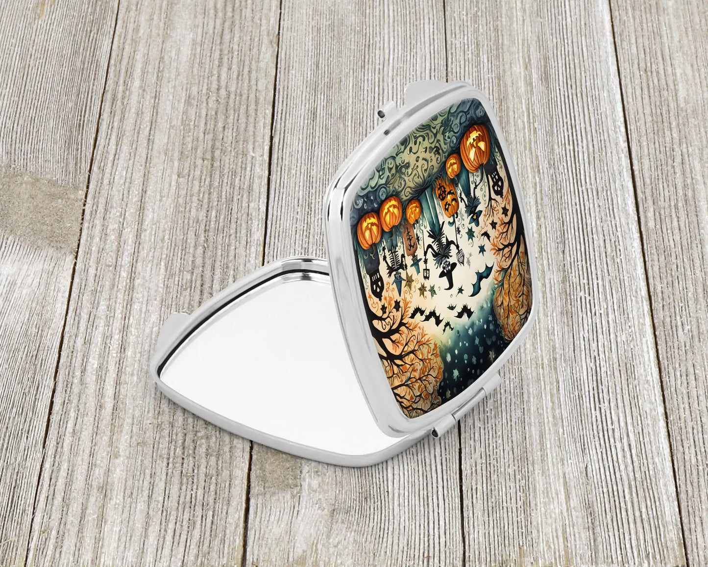 Papel Picado Skeletons Spooky Halloween Compact Mirror