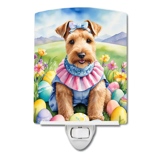 Lakeland Terrier Easter Egg Hunt Ceramic Night Light