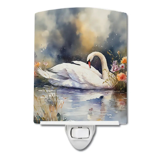 Swan Ceramic Night Light