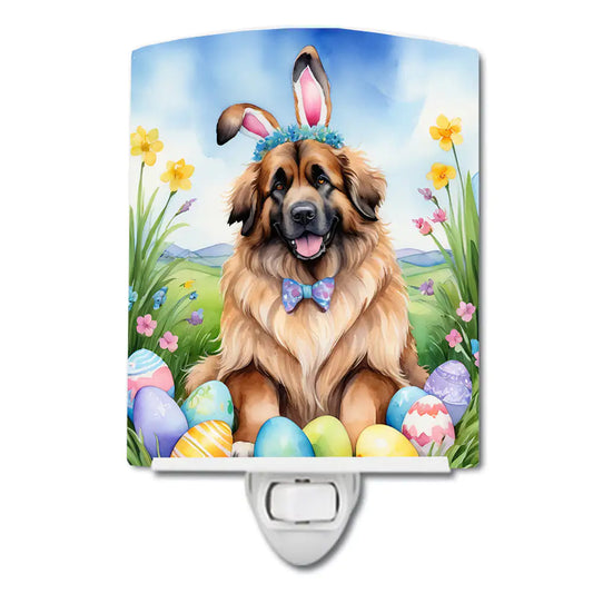 Leonberger Easter Egg Hunt Ceramic Night Light