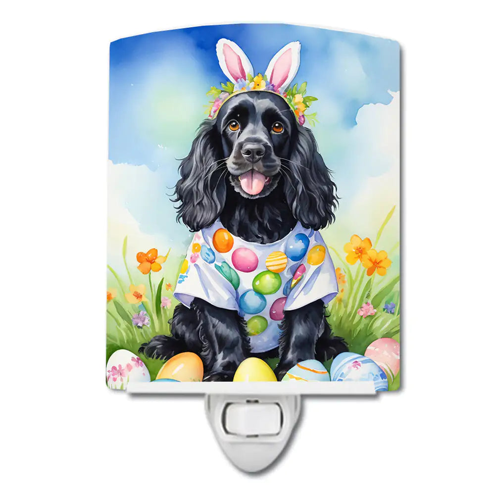 Cocker Spaniel Easter Egg Hunt Ceramic Night Light