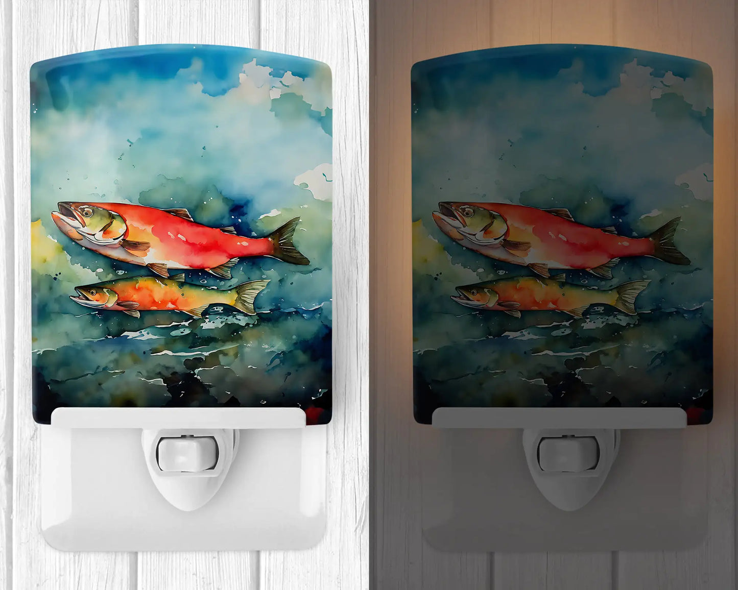 Salmon Ceramic Night Light