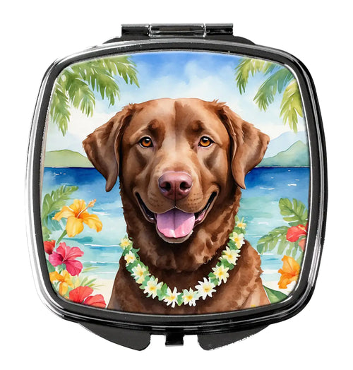 Chesapeake Bay Retriever Luau Compact Mirror