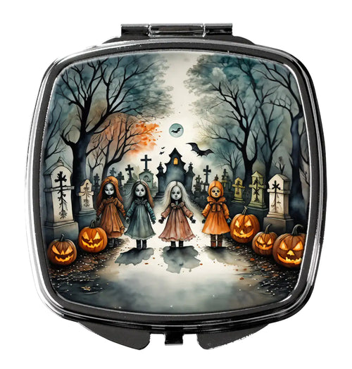 Creepy Dolls Spooky Halloween Compact Mirror