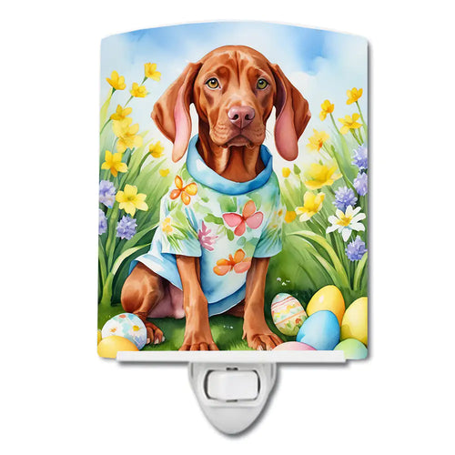 Vizsla Easter Egg Hunt Ceramic Night Light
