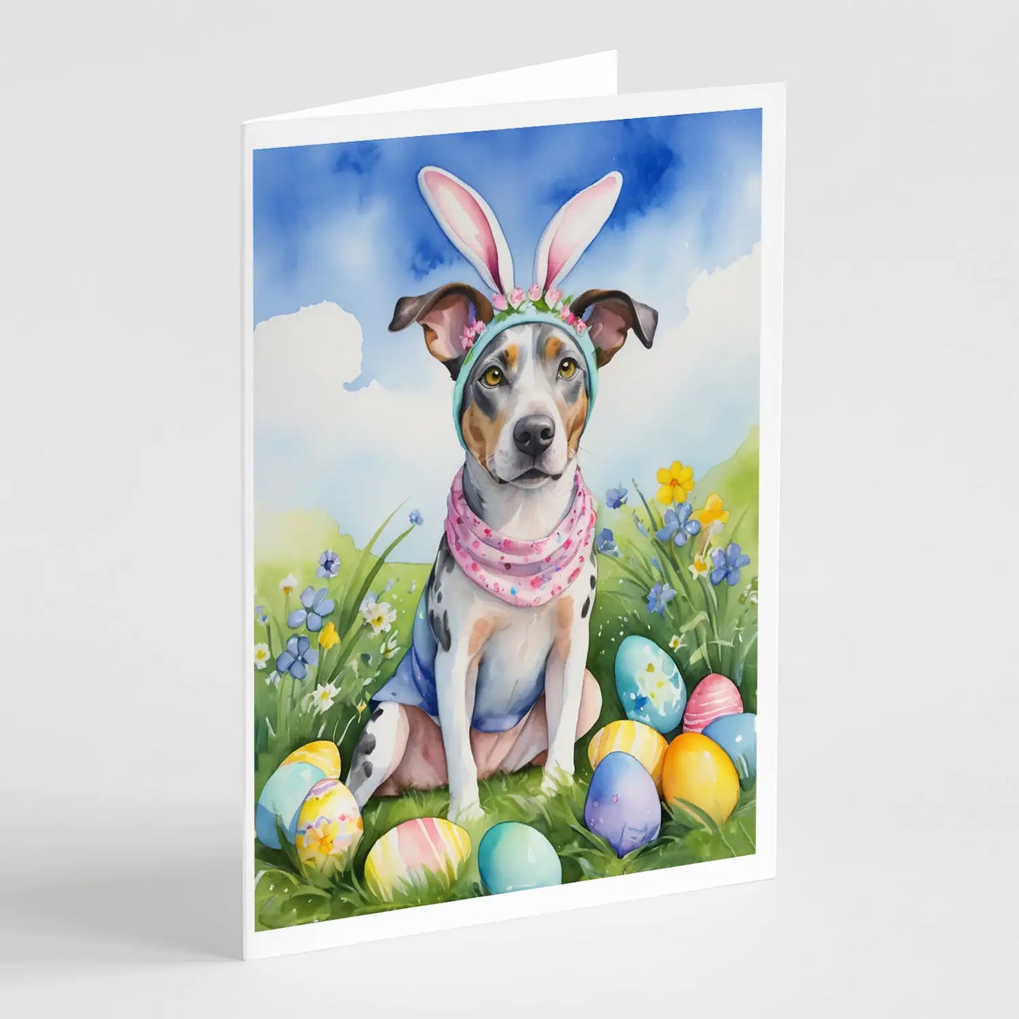 Catahoula Easter Egg Hunt Greeting Cards Pack of 8