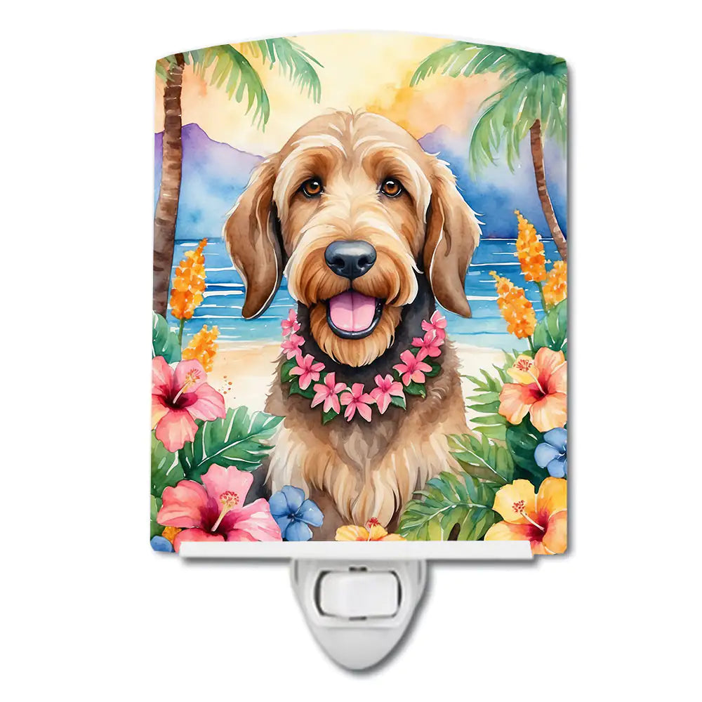 Otterhound Luau Ceramic Night Light