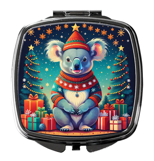 Koala Christmas Compact Mirror