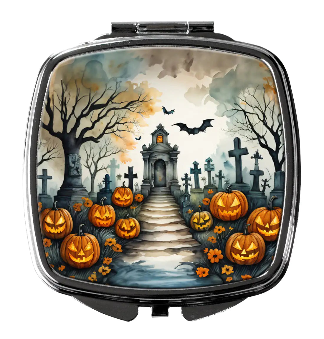 Marigold Spooky Halloween Compact Mirror