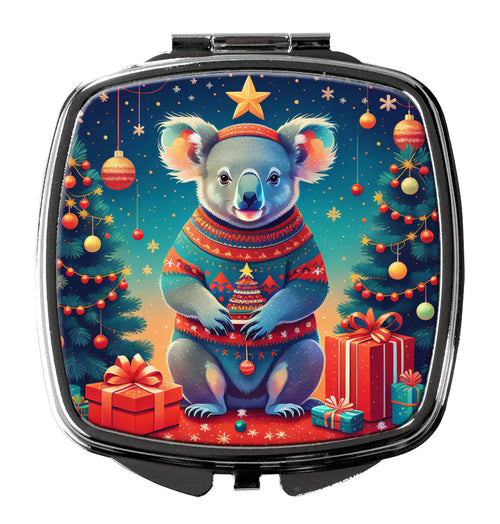 Koala Christmas Compact Mirror
